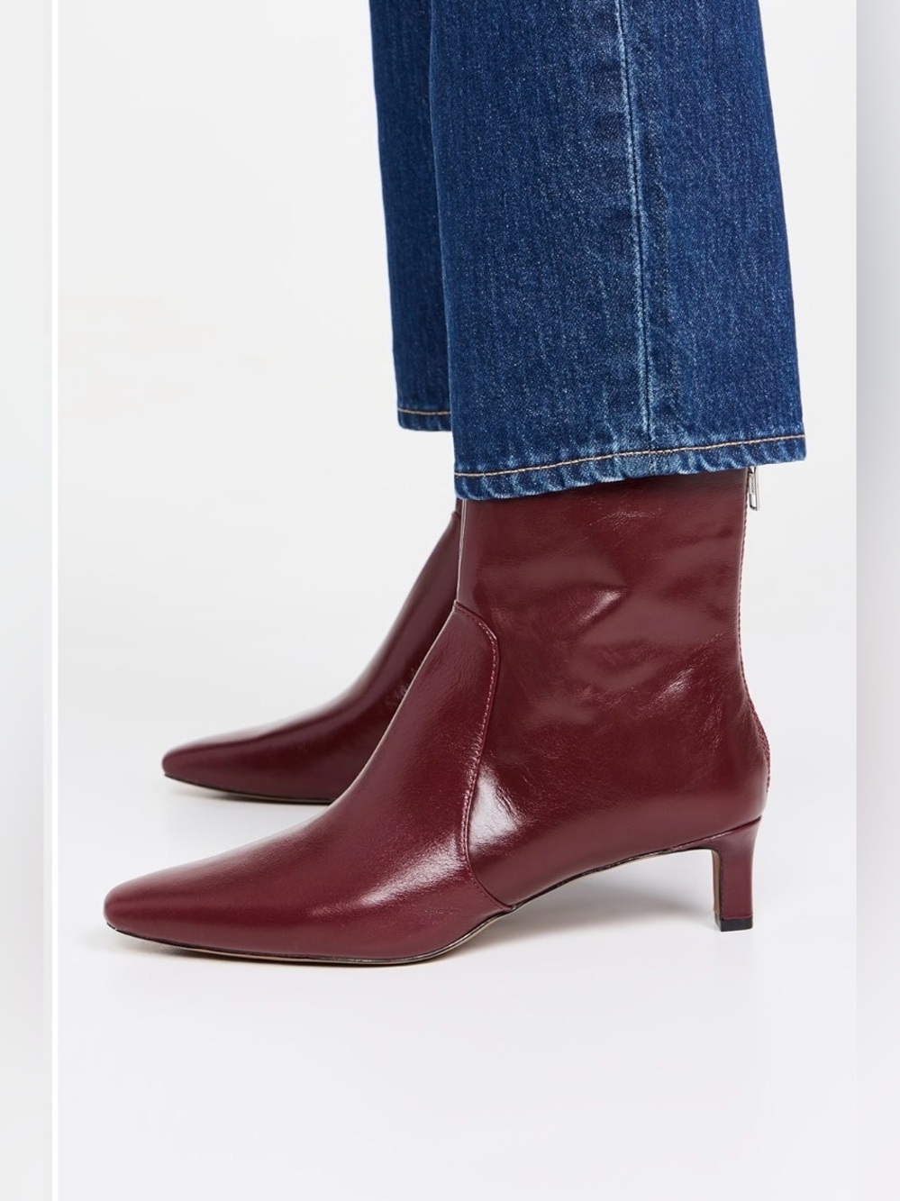 NWOB Madewell The Dimes Kitten Heel Genuine Leather Boots 6 1/2